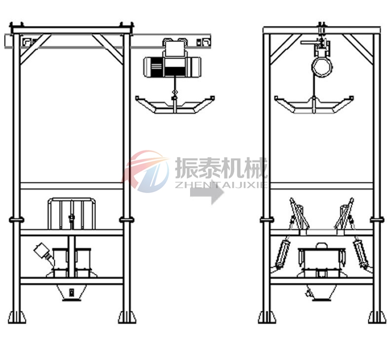 吨袋投料站图纸