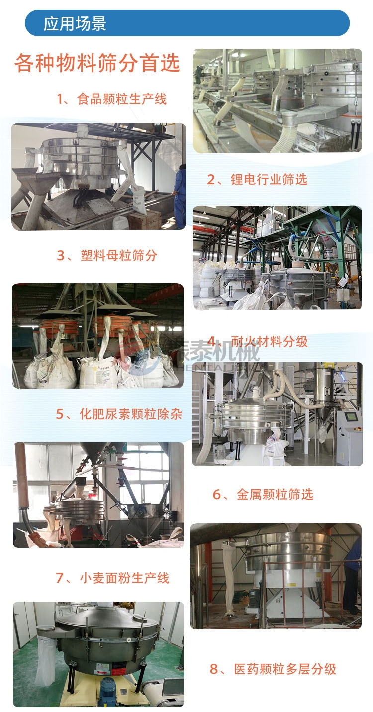 石墨粉圆形摇摆筛应用场景 石墨粉圆形摇摆筛应用场景